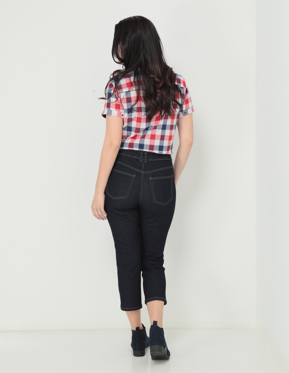 Pantalón capri slim para mujer 4