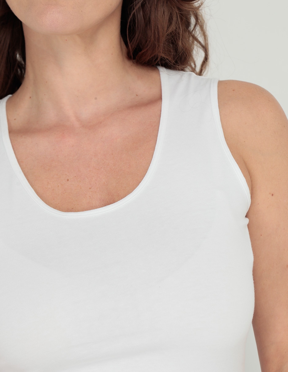 Top cuello regular tirante ancho 4