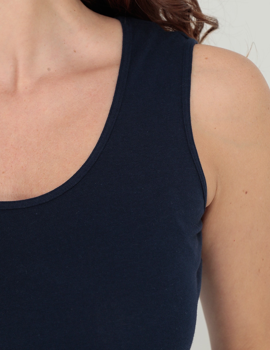 Top cuello regular tirante ancho 2