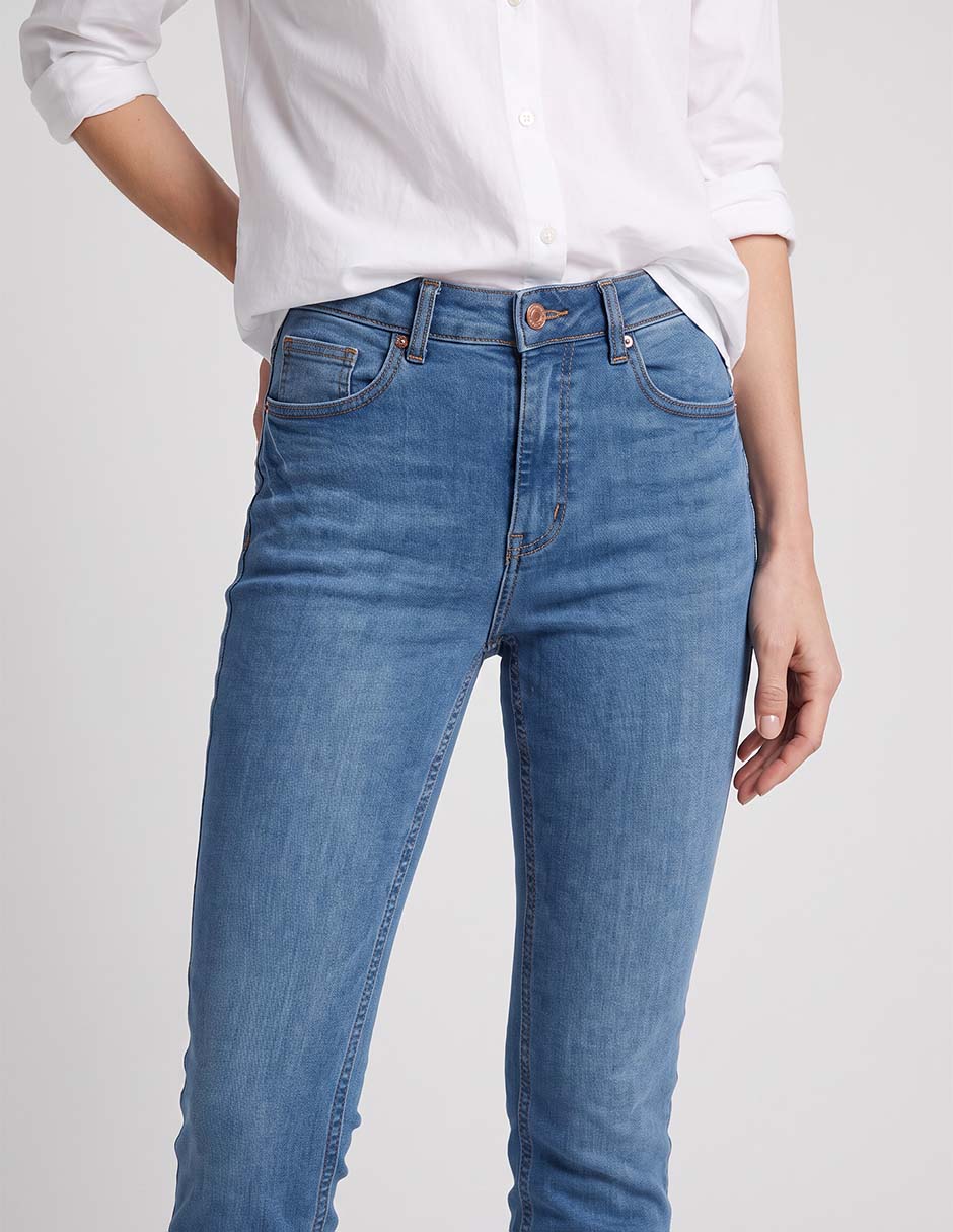 Jeans straight para mujer 2