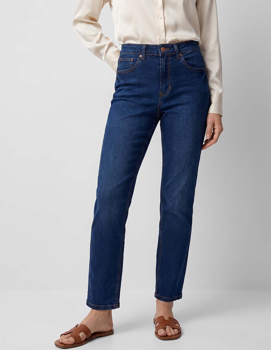 Jeans straight para mujer 1