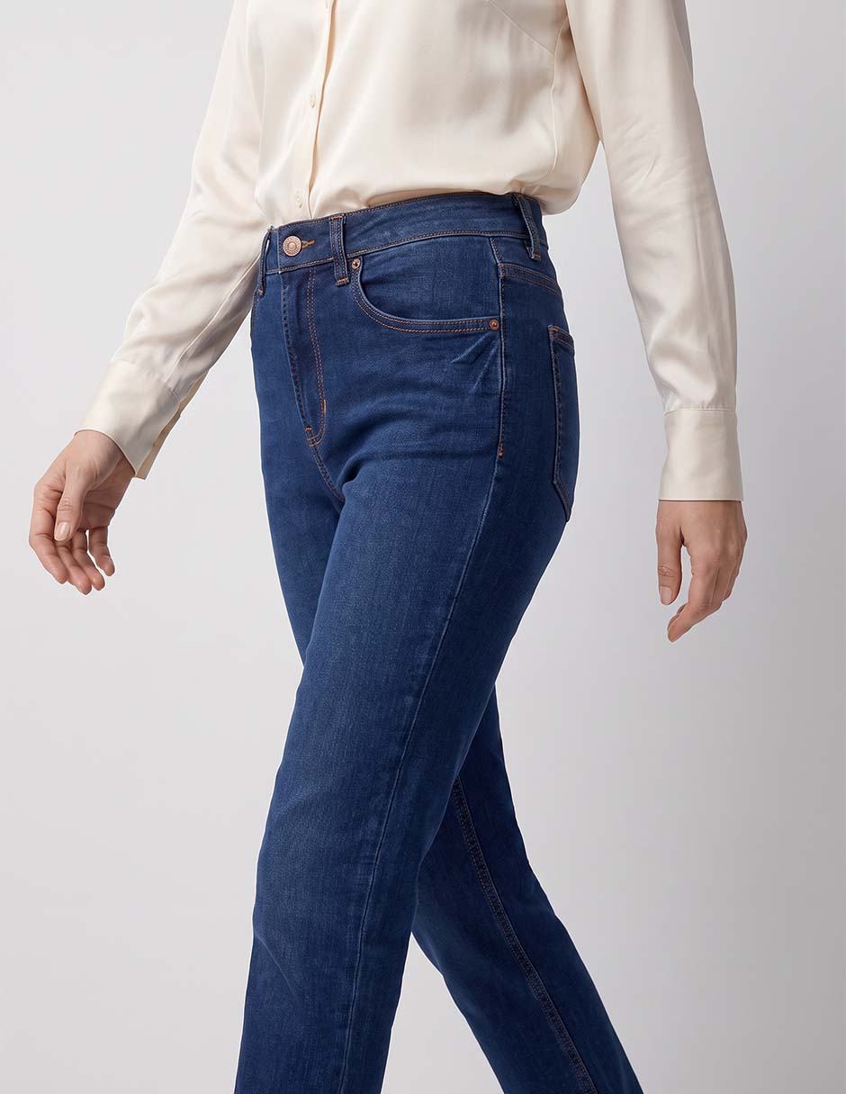 Jeans straight para mujer 2