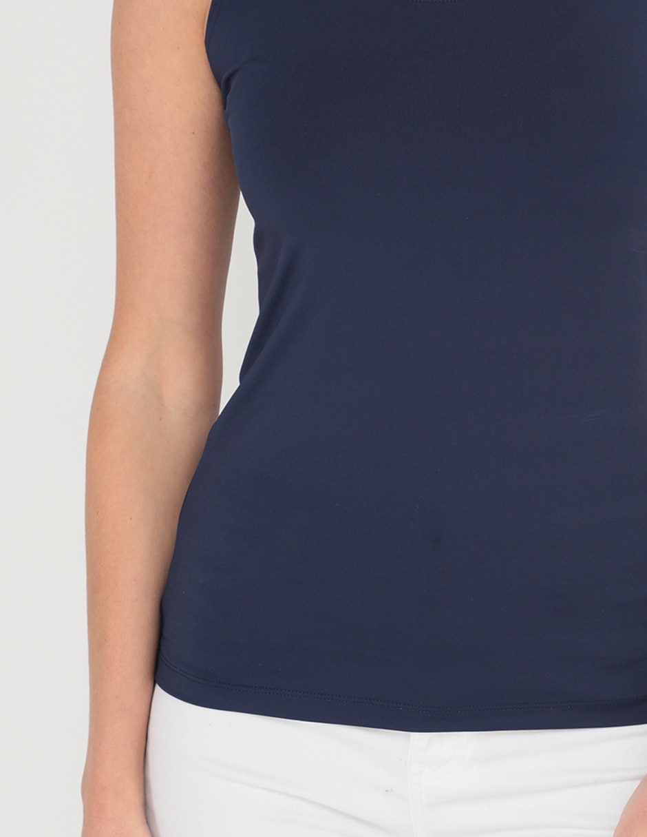 Top cuello redondo tirante ancho 5
