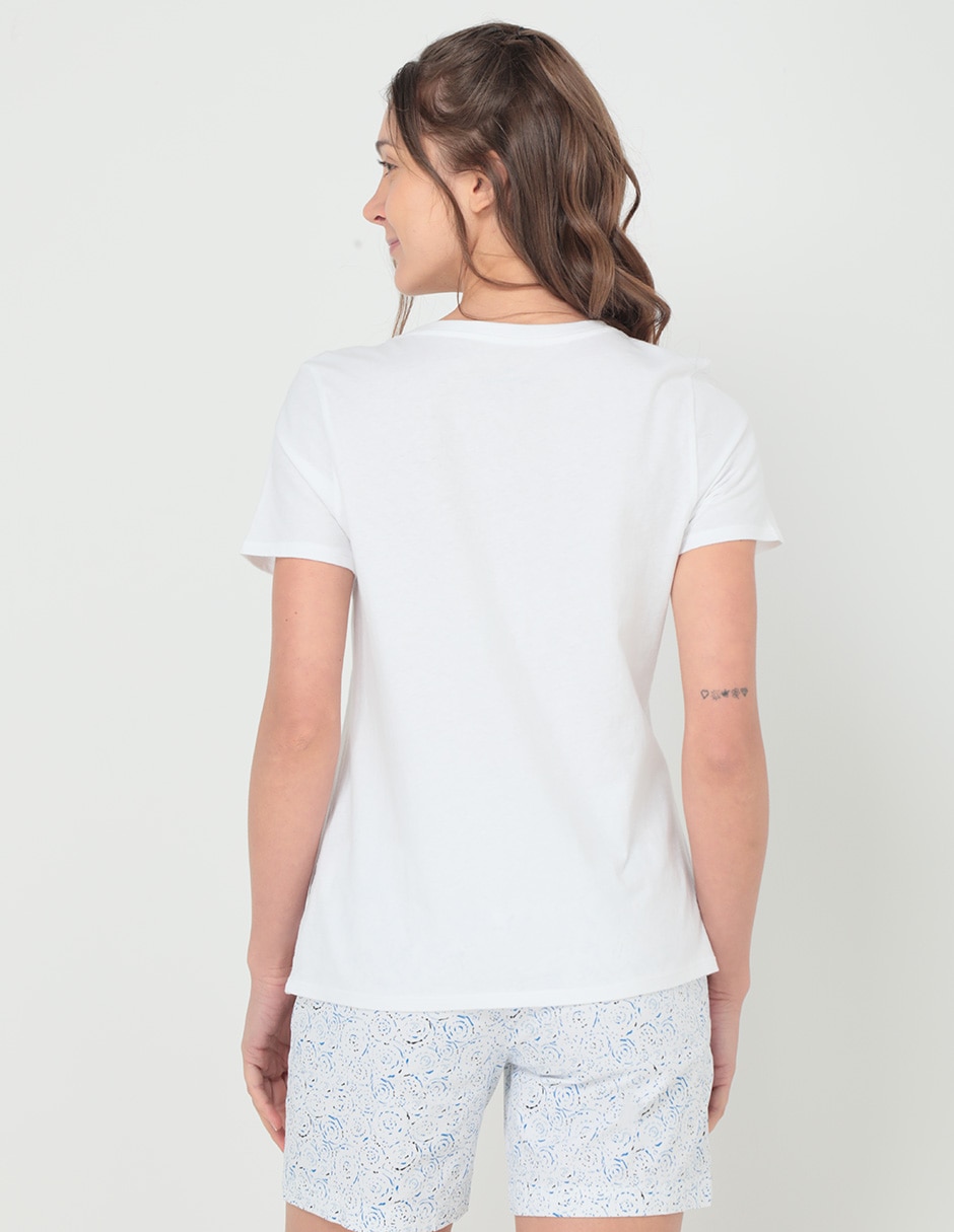 Playera manga corta Weekend cuello redondo para mujer