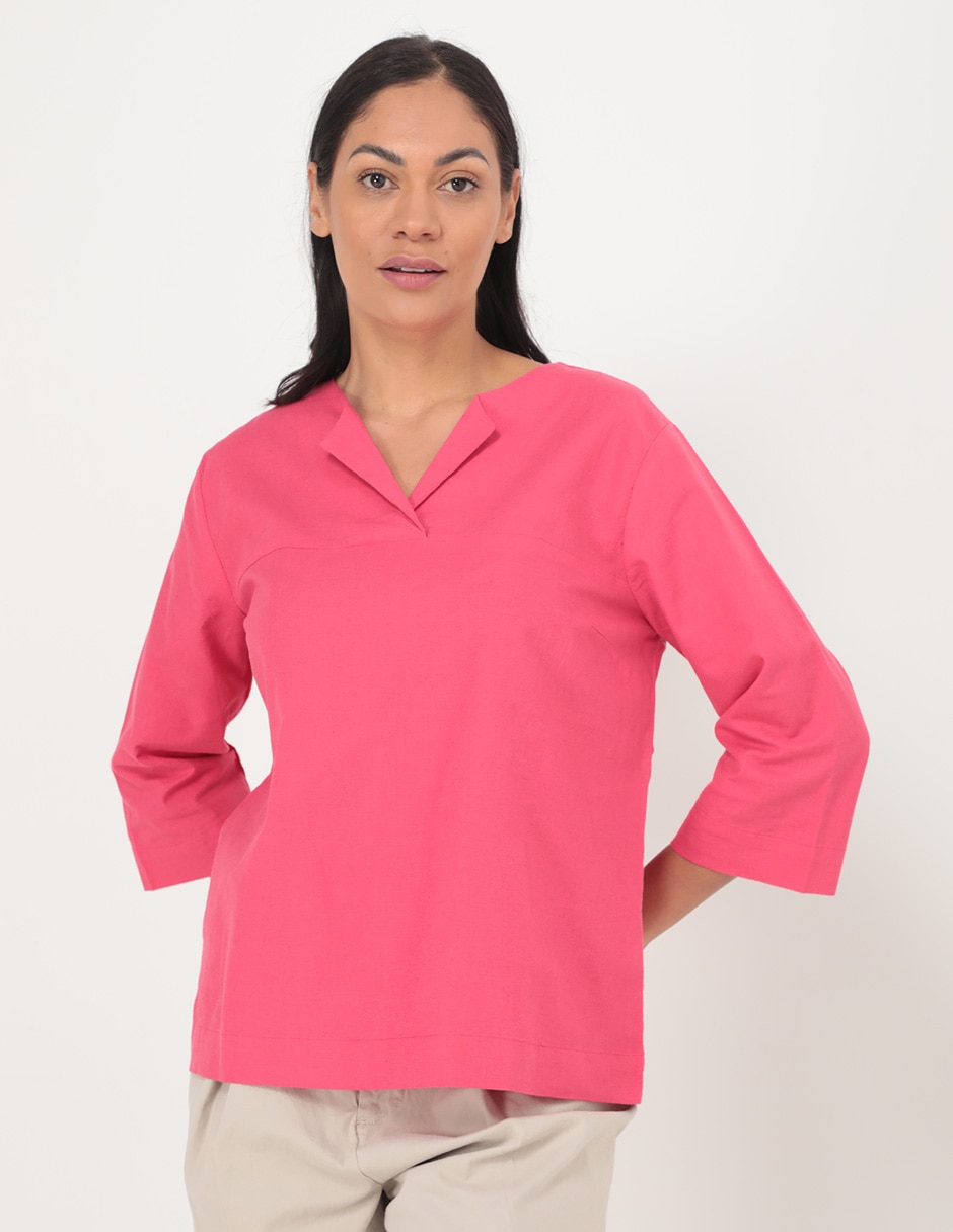 Blusa manga 3/4 para mujer