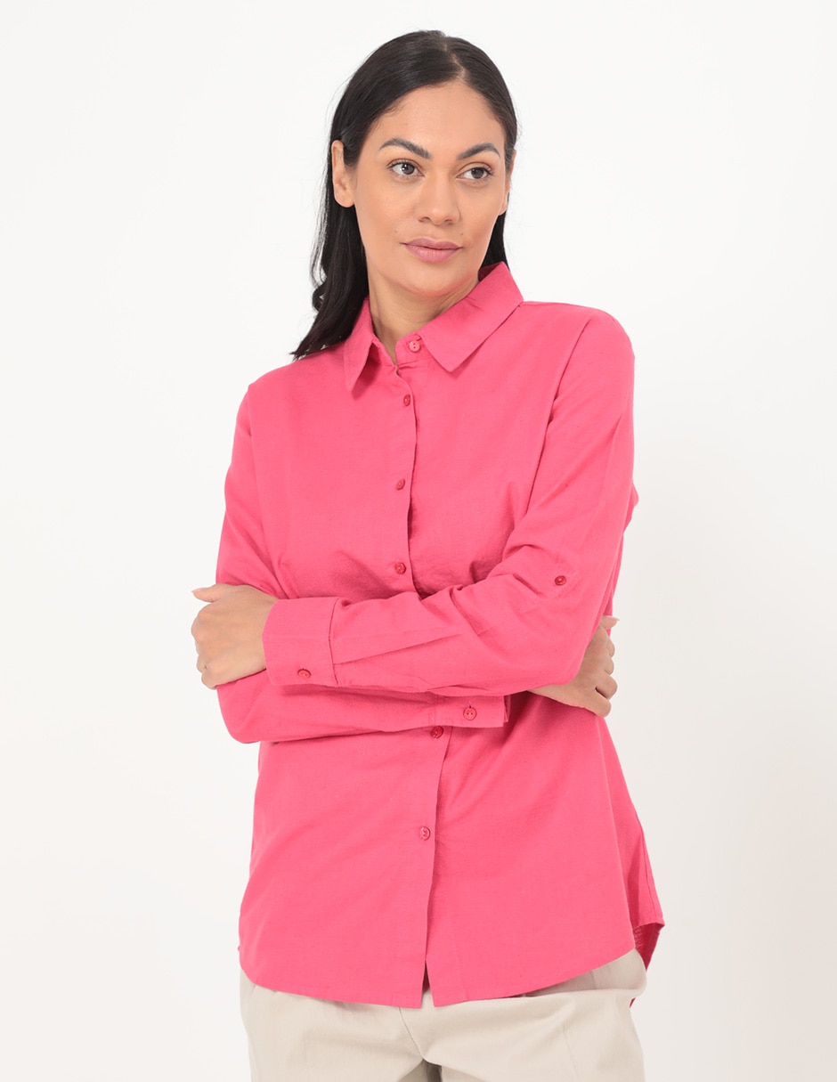 Blusa manga larga para mujer