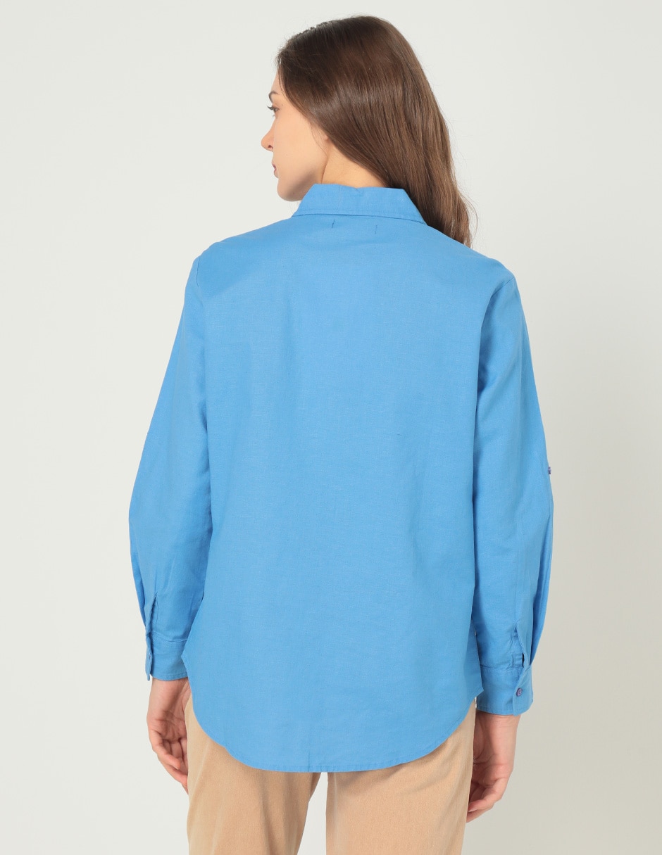 Blusa manga larga para mujer 5