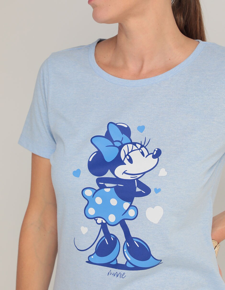 Playera manga corta Disney Dtr cuello redondo para mujer