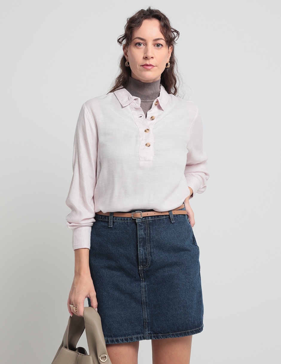 Blusa manga larga para mujer 1