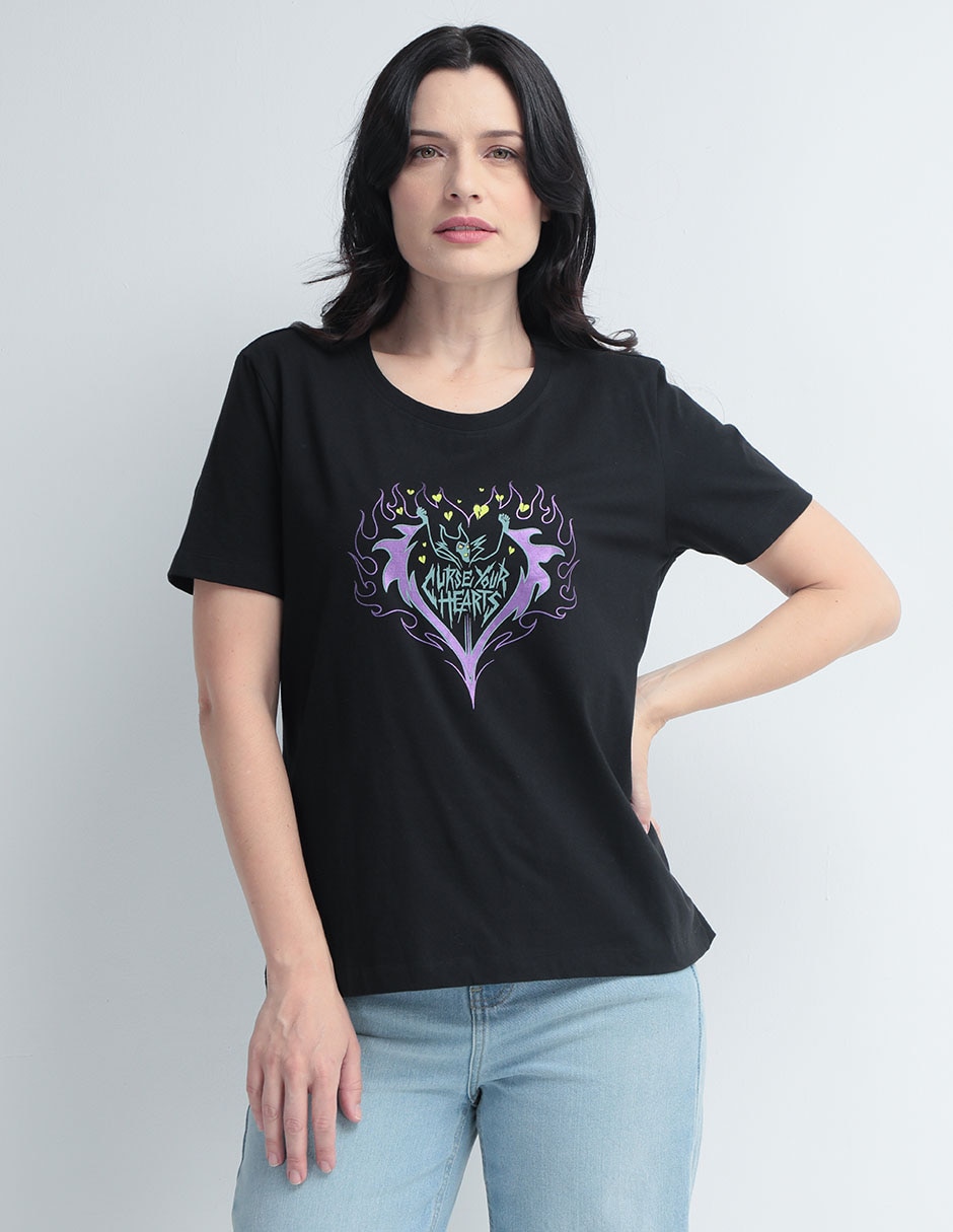 Playera manga corta cuello redondo para mujer Playera manga corta cuello redondo para mujer