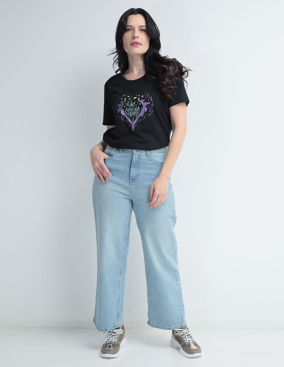 Playera manga corta cuello redondo para mujer 3