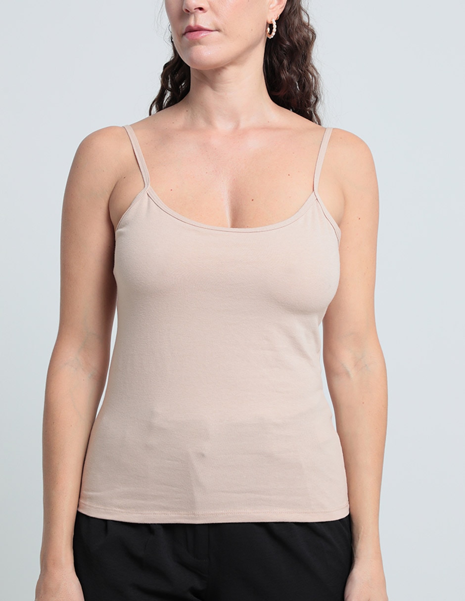 Top cuello redondo tirante delgado 2