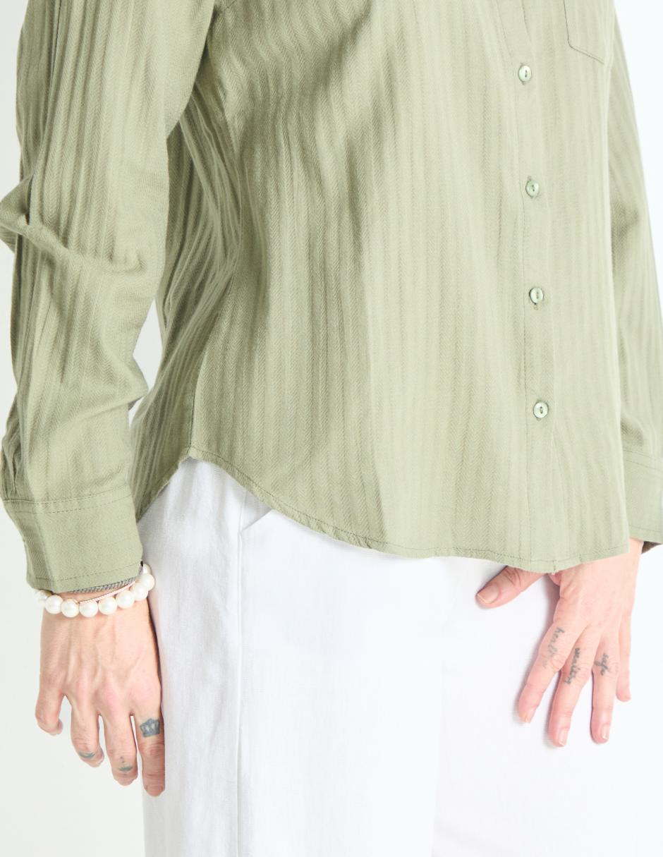 Blusa manga larga para mujer 5