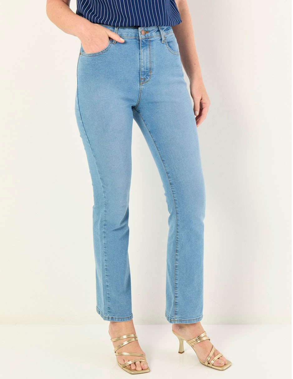 Jeans boot corte cintura para mujer 1