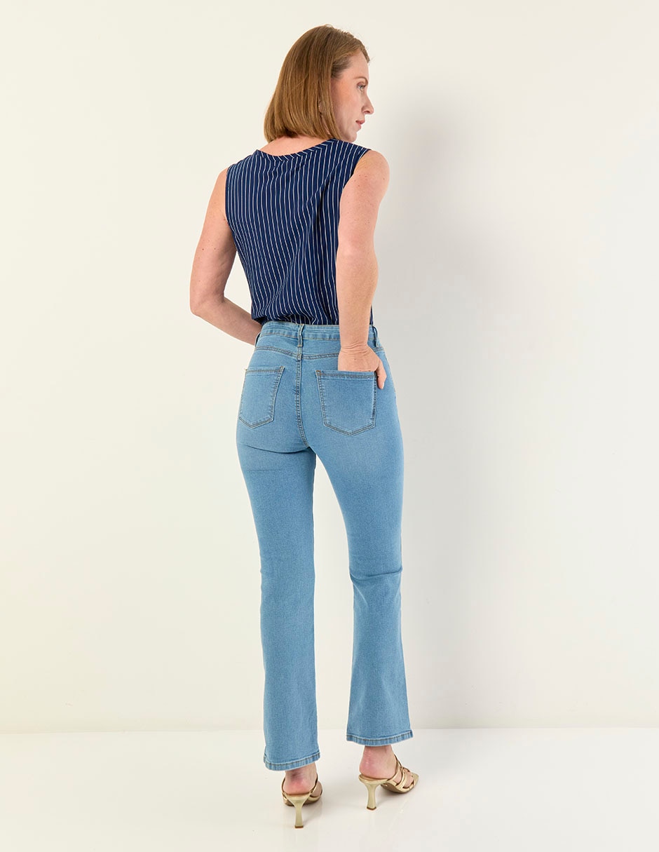 Jeans boot corte cintura para mujer 2