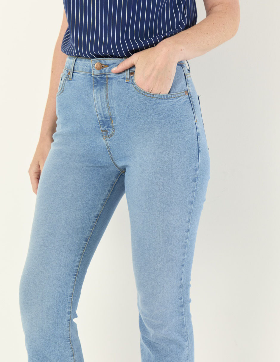 Jeans boot corte cintura para mujer 3
