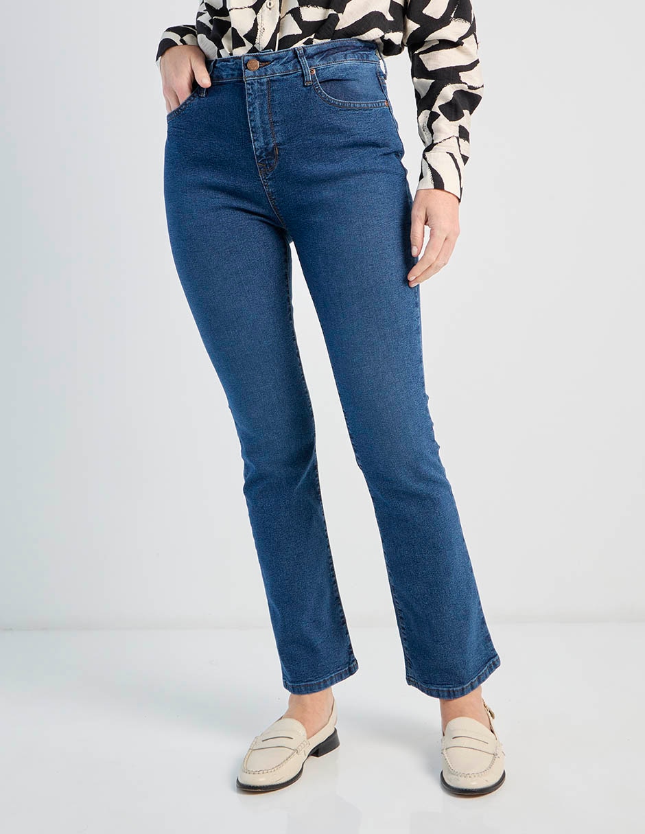 Jeans boot corte cintura para mujer Jeans boot corte cintura para mujer