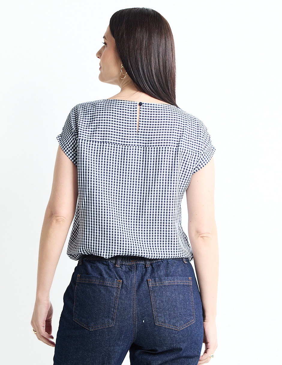 Blusa camisera Kur.Kuma manga larga para mujer 5