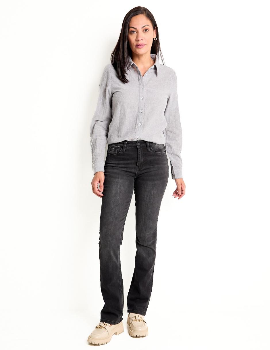Blusa camisera Weekend manga larga para mujer