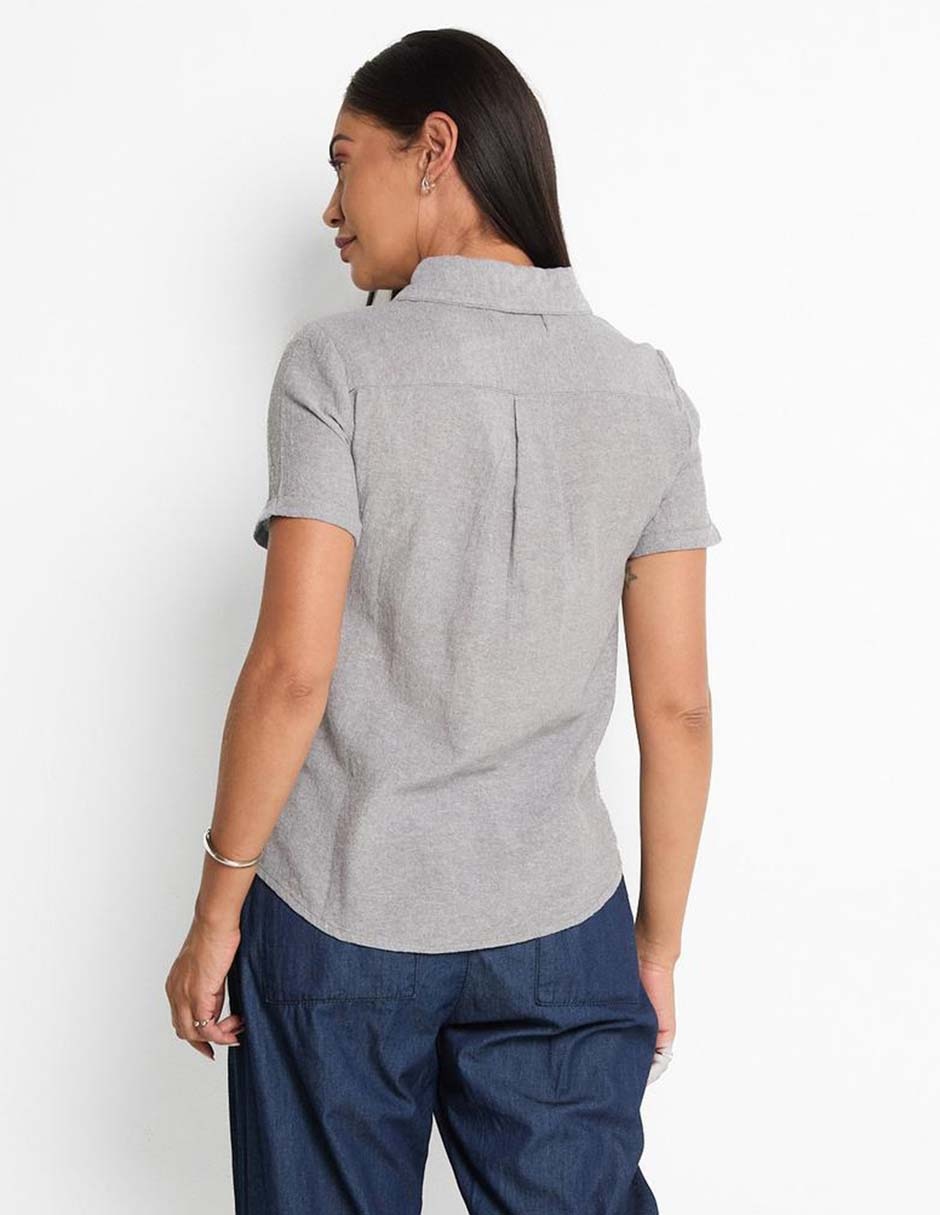 Blusa camisera Weekend manga corta para mujer