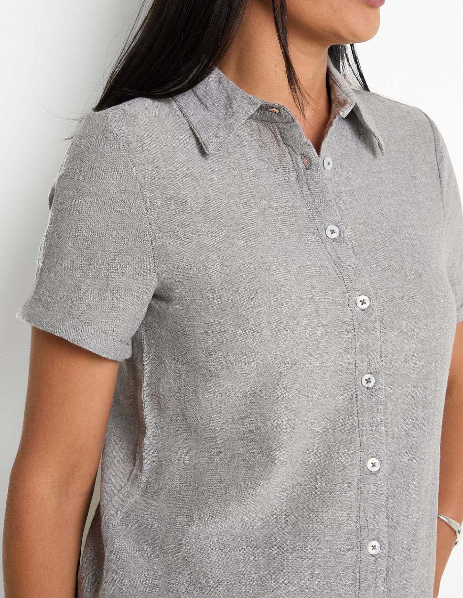 Blusa camisera Weekend manga corta para mujer