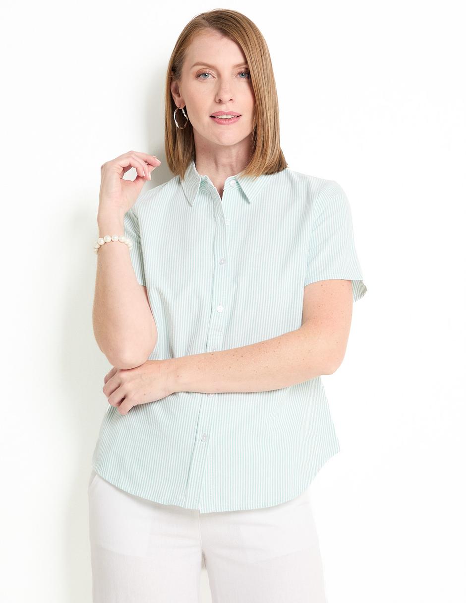 Blusa manga corta para mujer