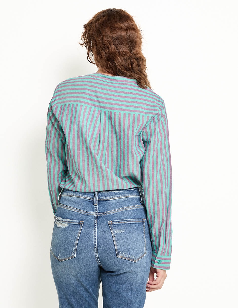 Blusa Morethanangels manga larga para mujer 5