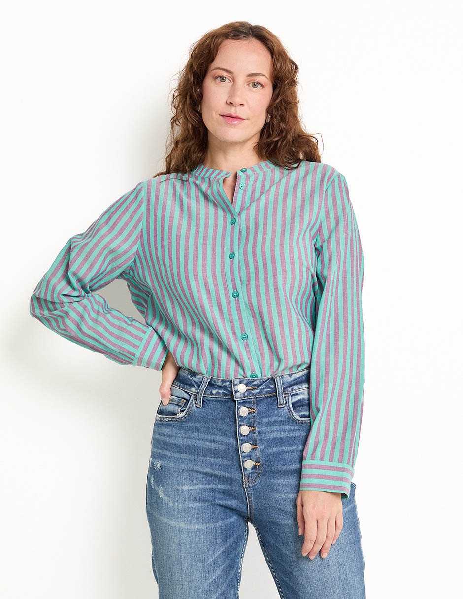 Blusa manga larga para mujer