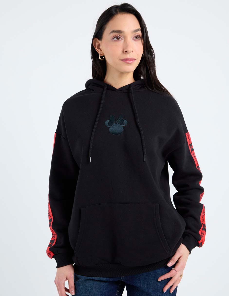 Sudadera con capucha y bolsa Disney Dtr Minnie Mouse para mujer