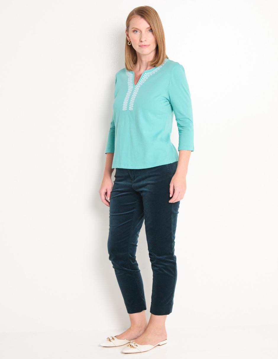 Playera manga 3/4 Weekend cuello redondo para mujer