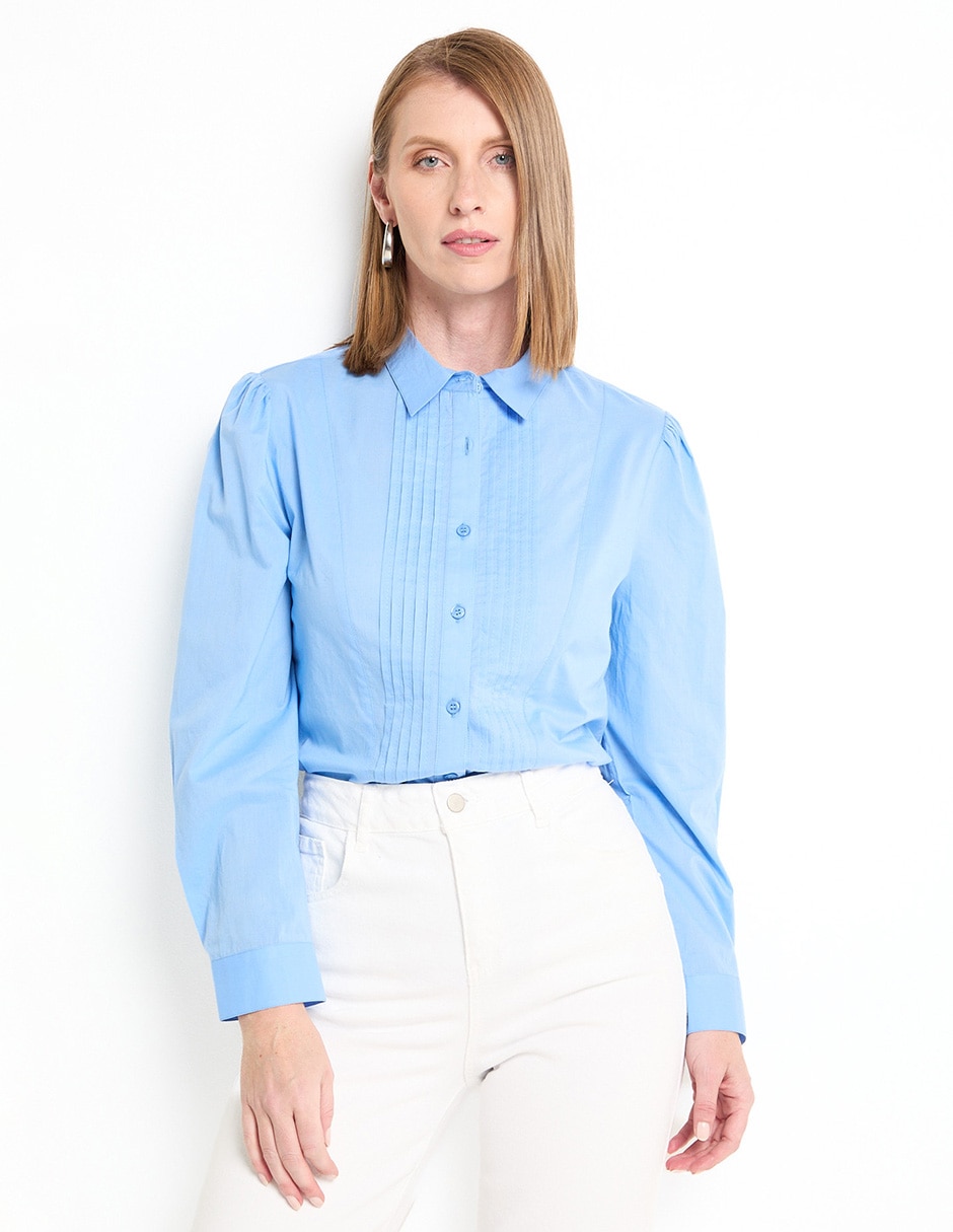 Blusa manga larga para mujer