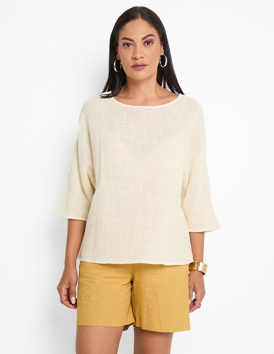 Blusa manga 3/4 para mujer 1