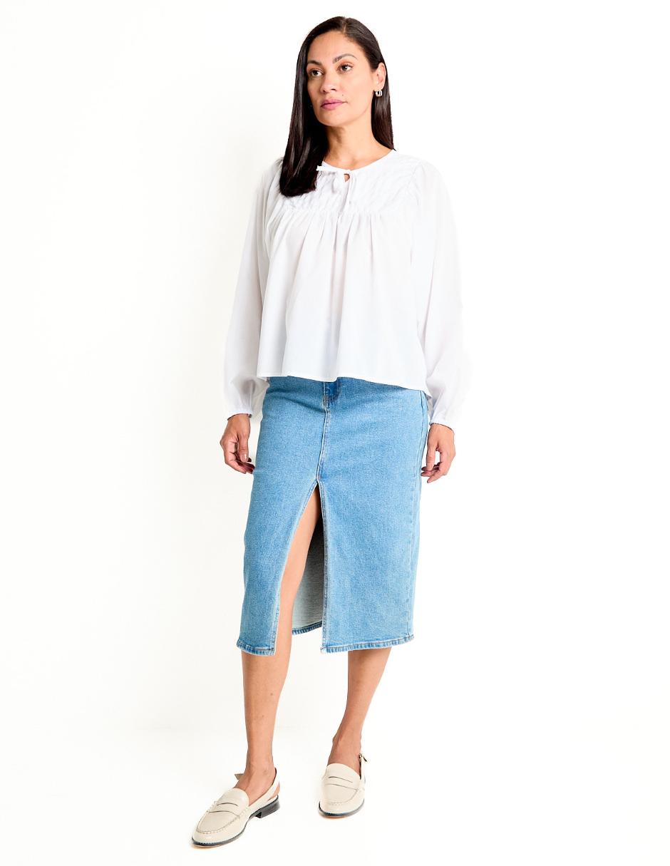 Blusa manga larga para mujer 3