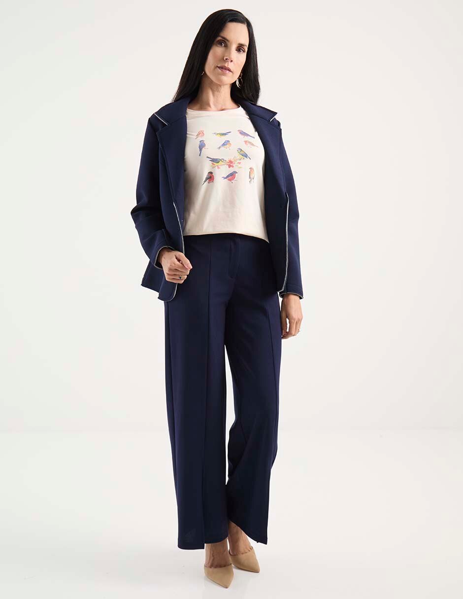 Playera manga corta weekend cuello redondo para mujer