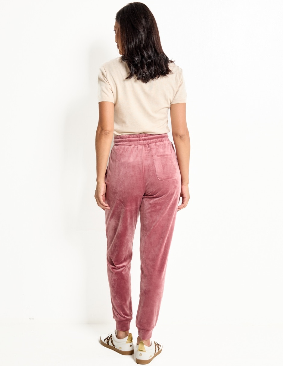Pants slim con agujeta para mujer