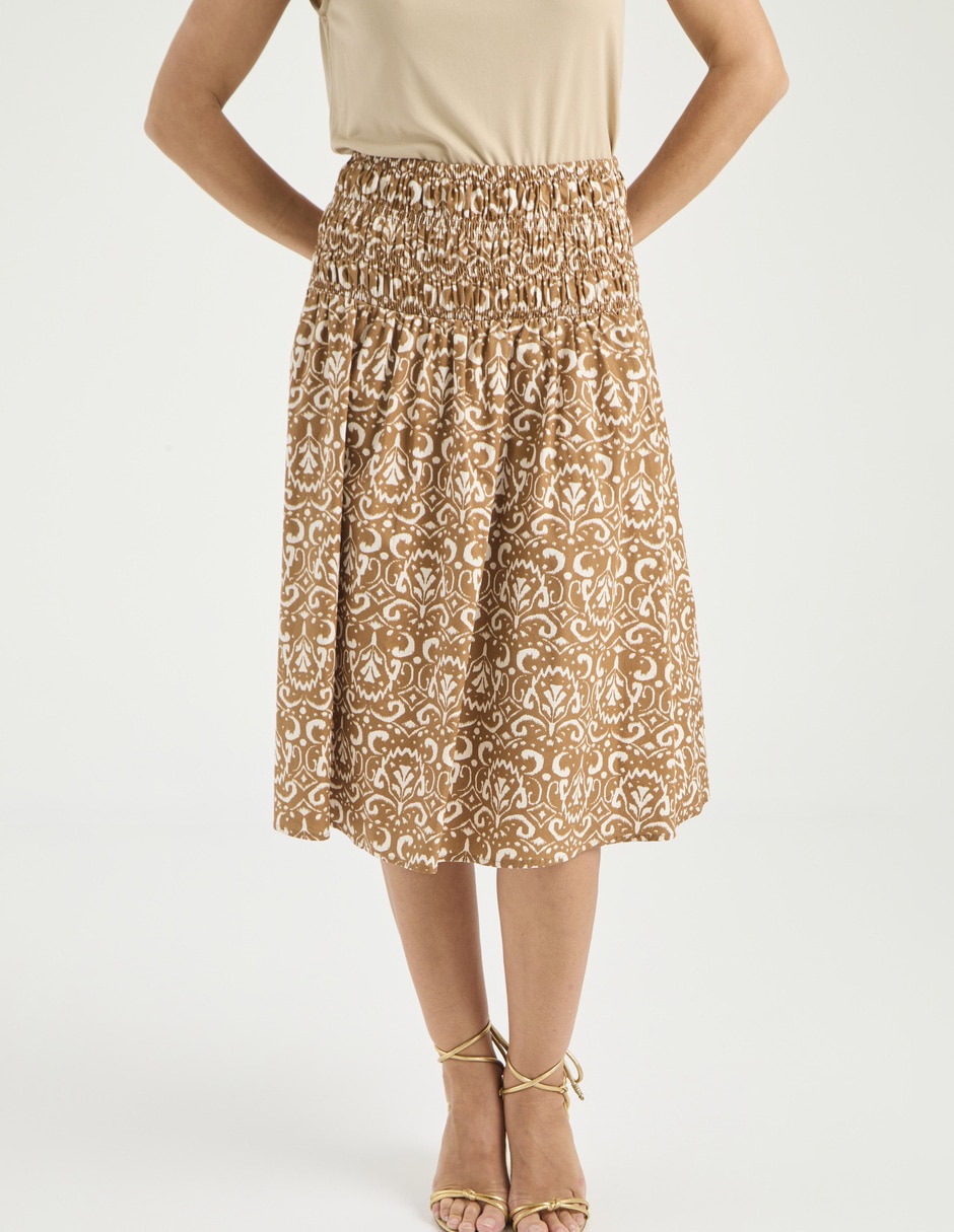 Falda midi cintura alta Falda midi cintura alta