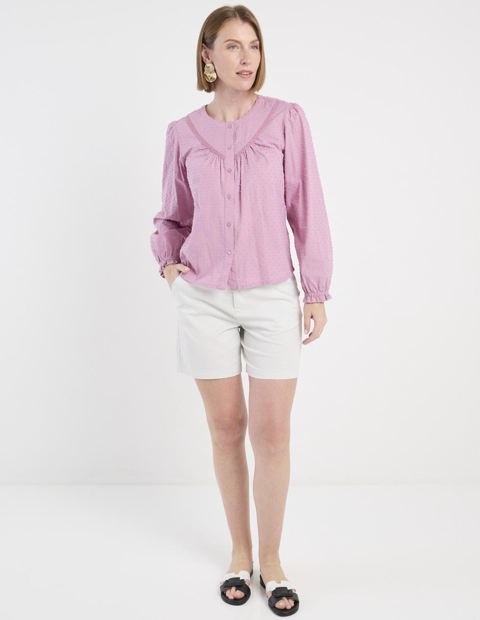 Blusa manga larga para mujer 3