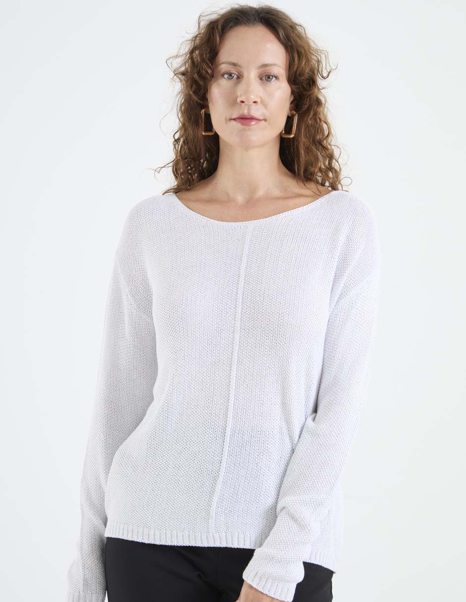 Suéter cuello redondo para mujer
