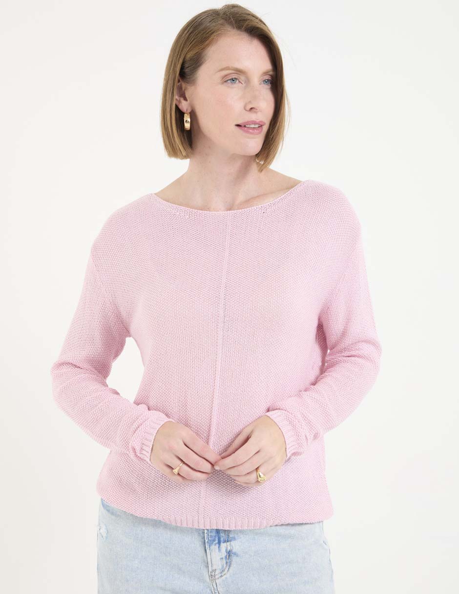 Suéter cuello redondo para mujer Suéter cuello redondo para mujer