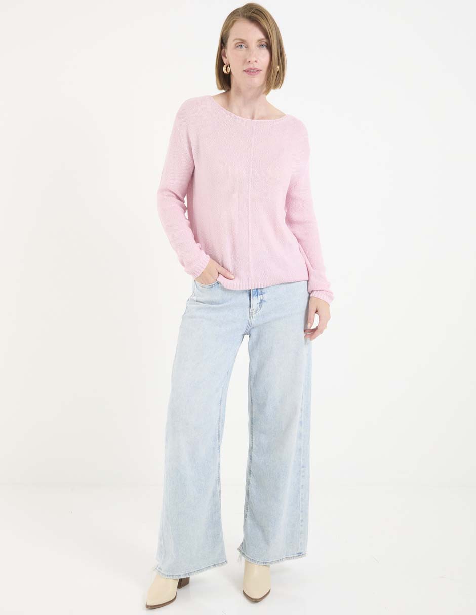 Suéter cuello redondo para mujer 3