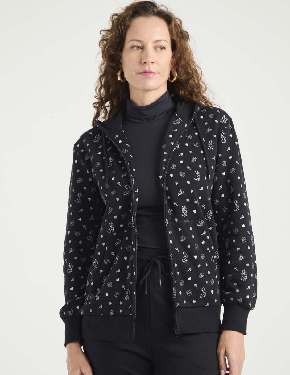 Sudadera con capucha y bolsa Alicia para mujer