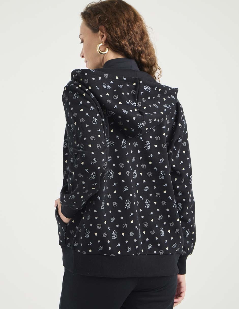 Sudadera con capucha y bolsa Alicia para mujer 5