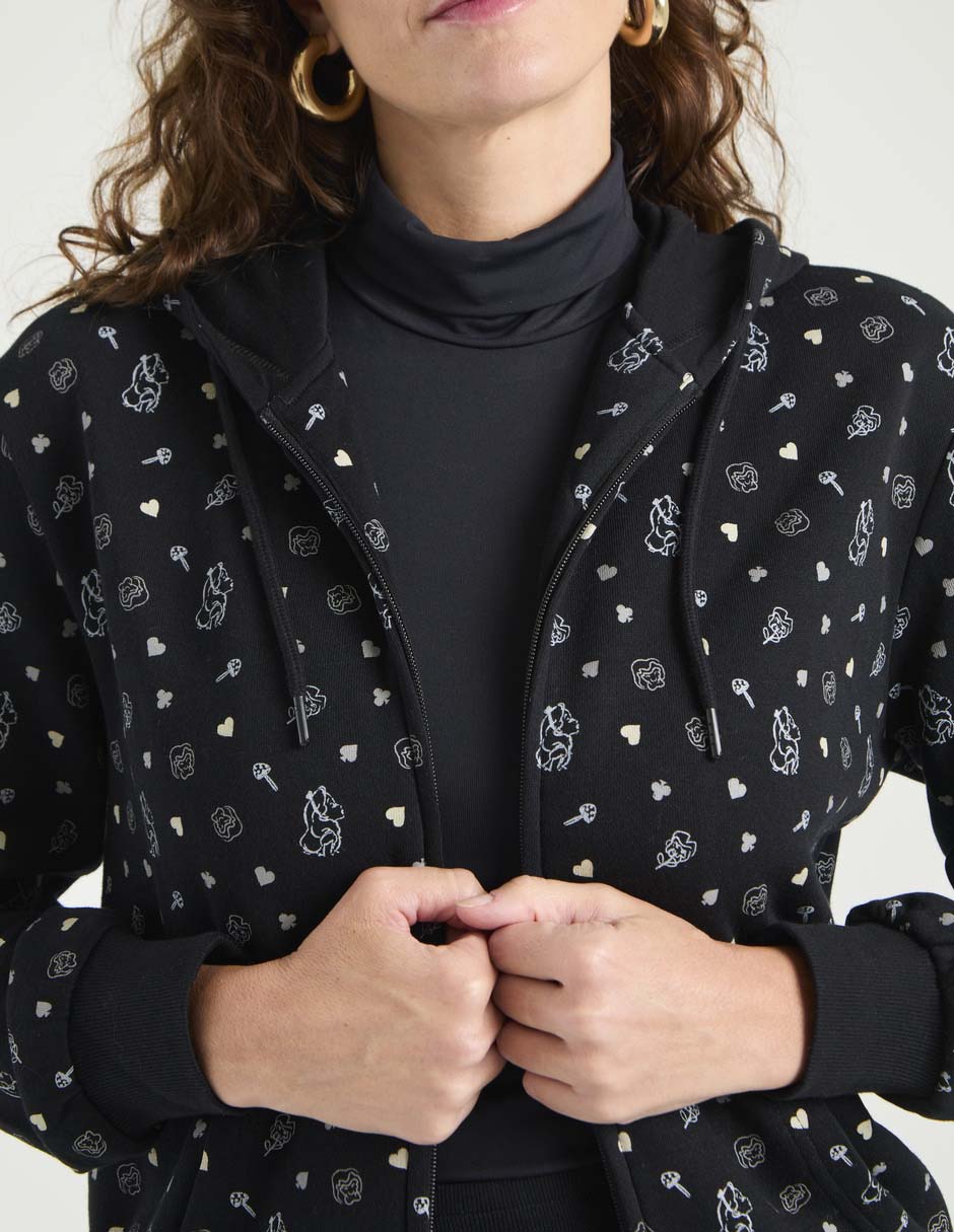 Sudadera con capucha y bolsa Alicia para mujer