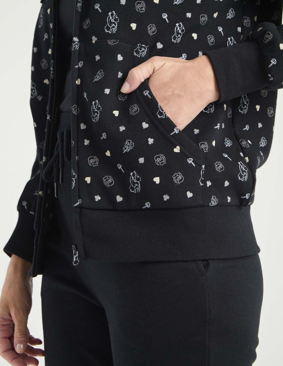 Sudadera con capucha y bolsa Alicia para mujer