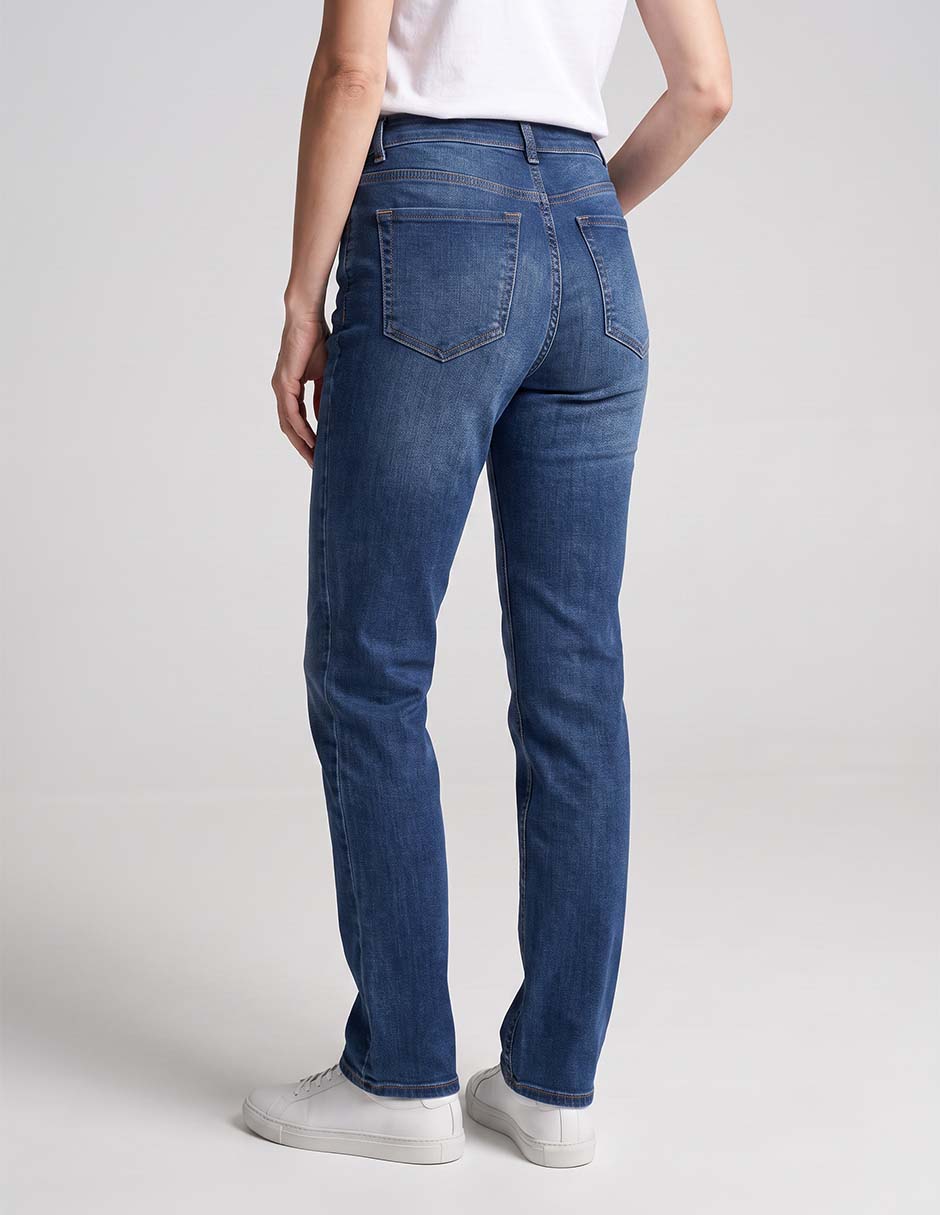 Jeans straight Weekend corte cintura alta para mujer
