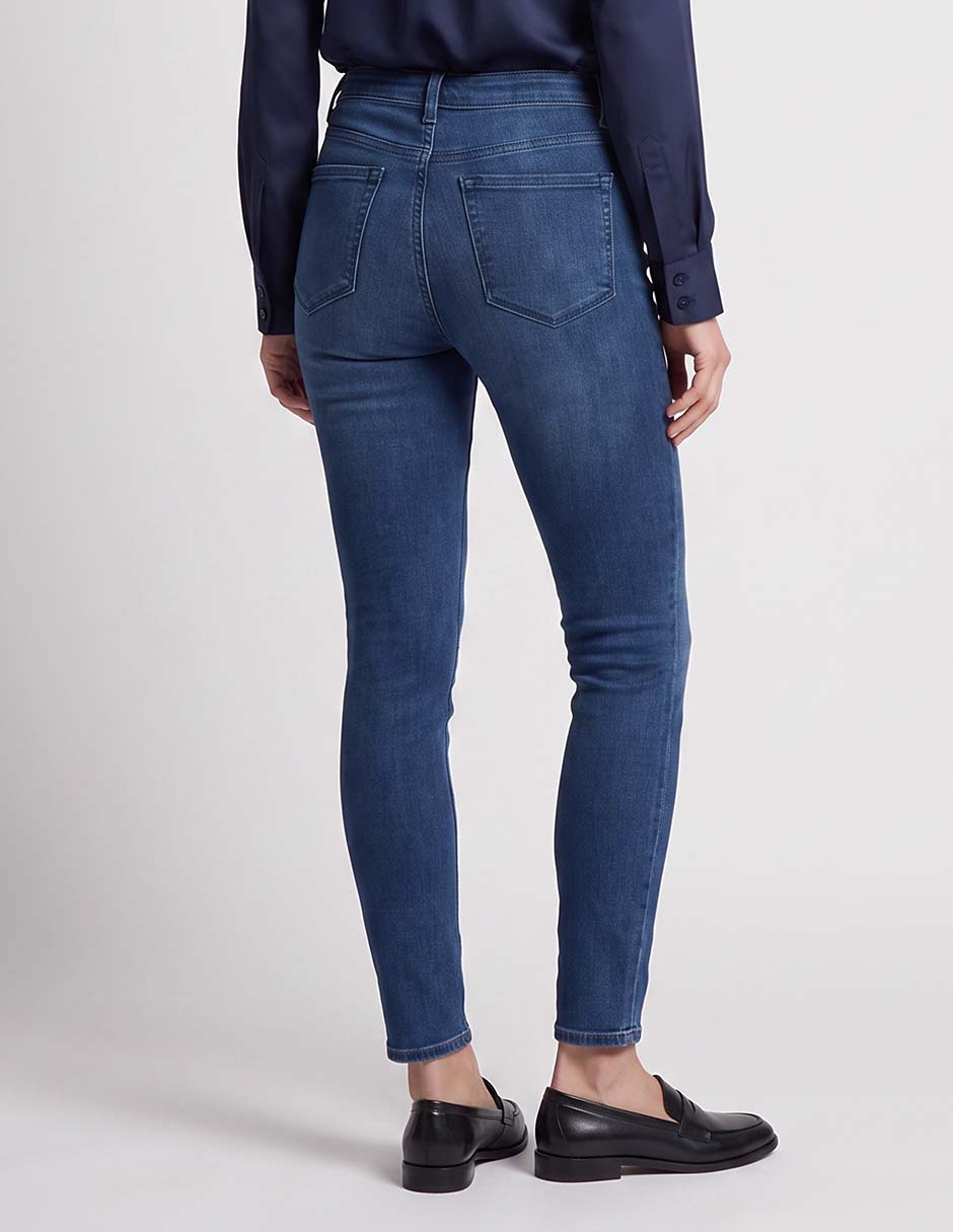Jeans skinny weekend corte cintura para mujer