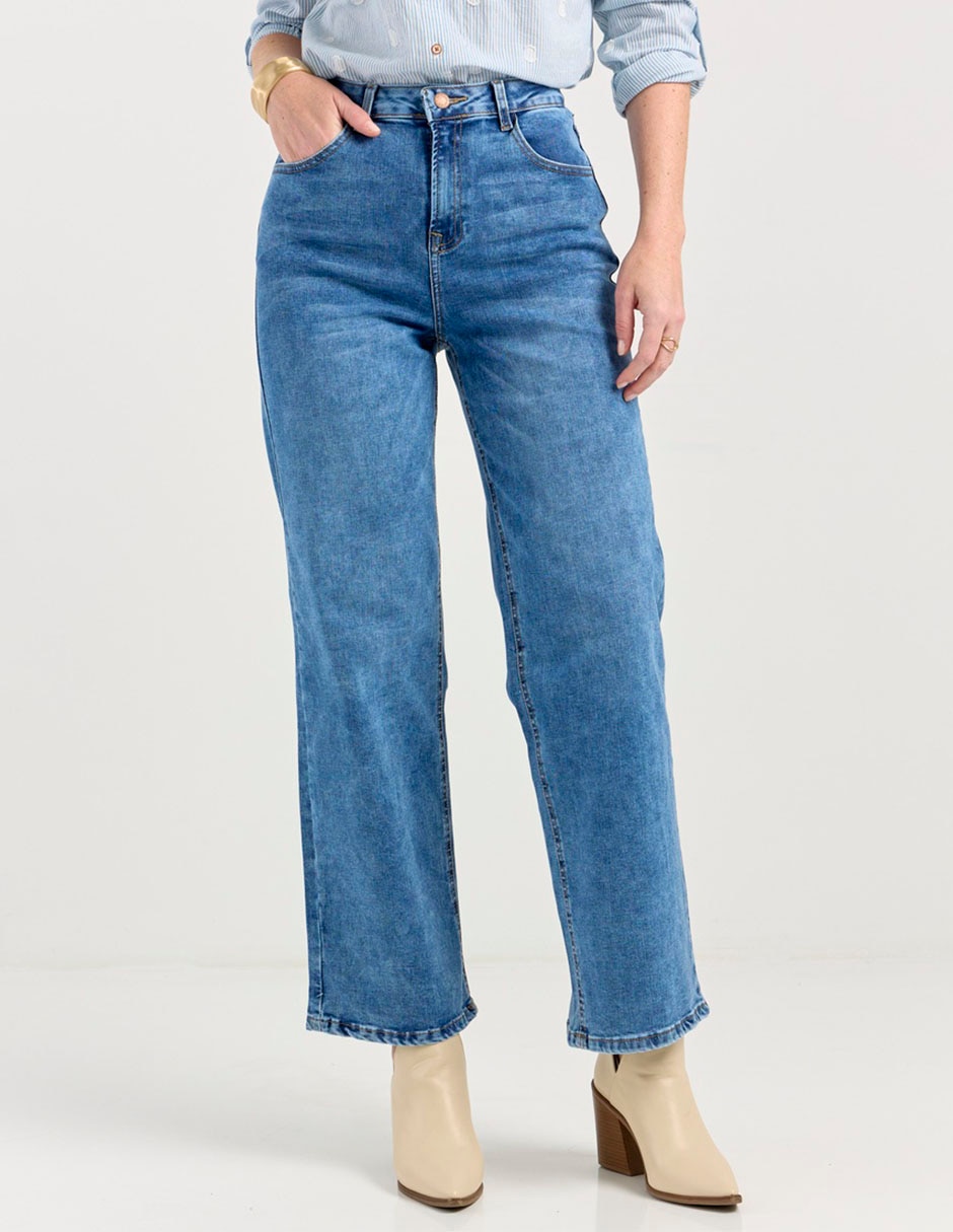 Jeans wide leg para mujer