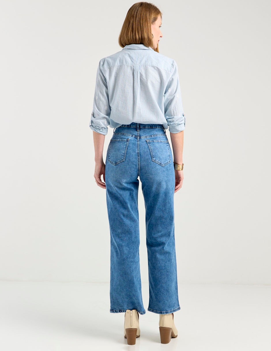 Jeans wide leg para mujer