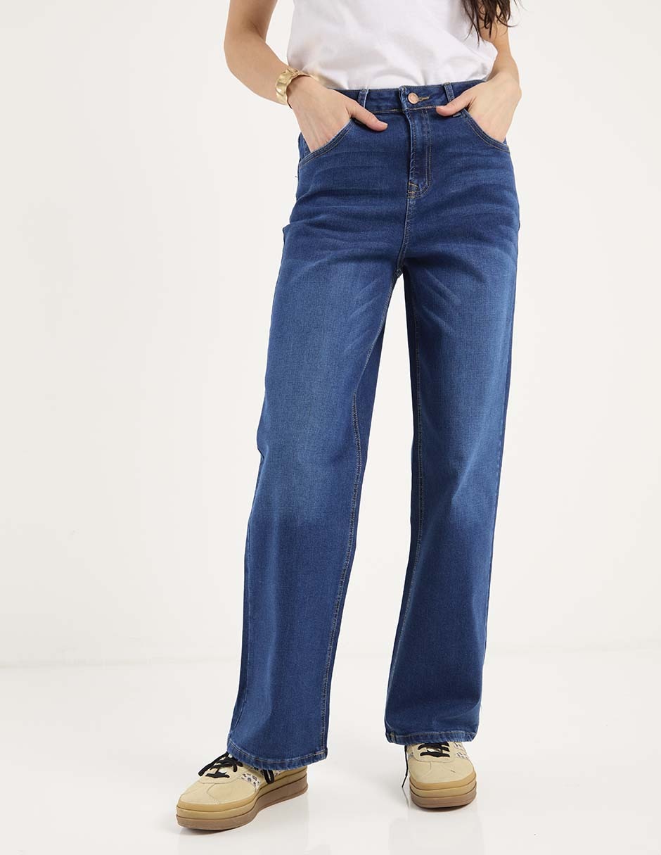 Jeans wide leg para mujer