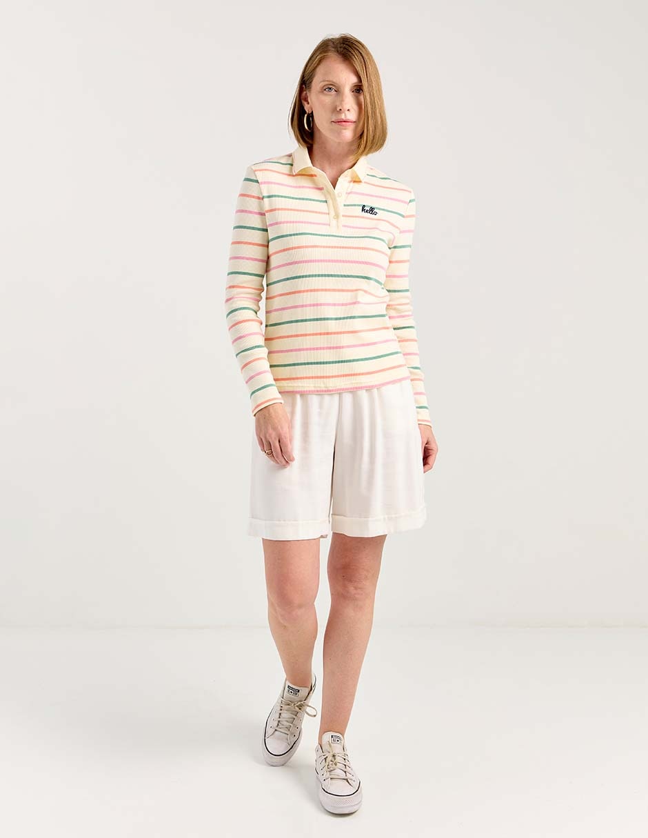 Playera tipo polo para mujer 6